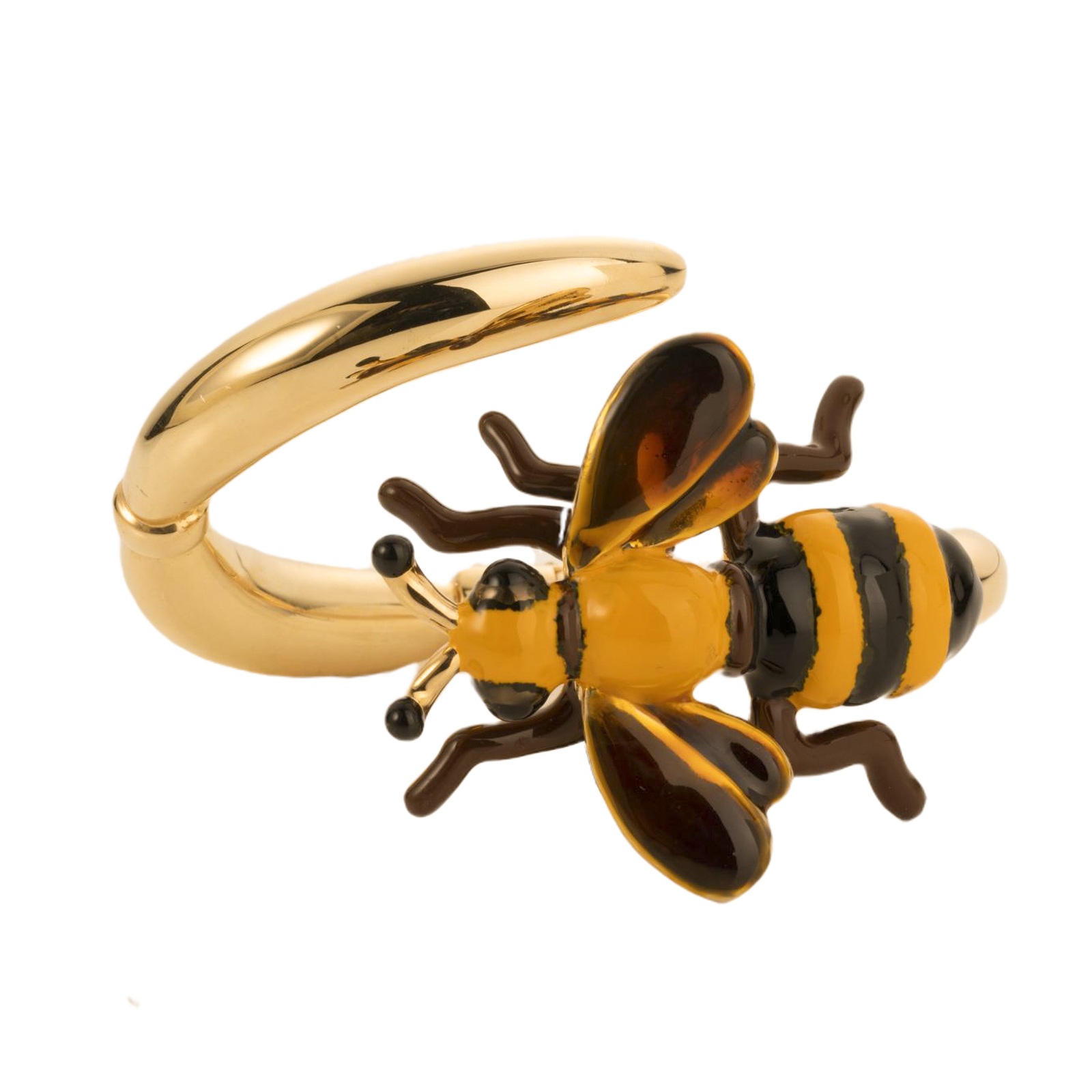Bracciale con ape elettroformata placcato in oro 18Kt