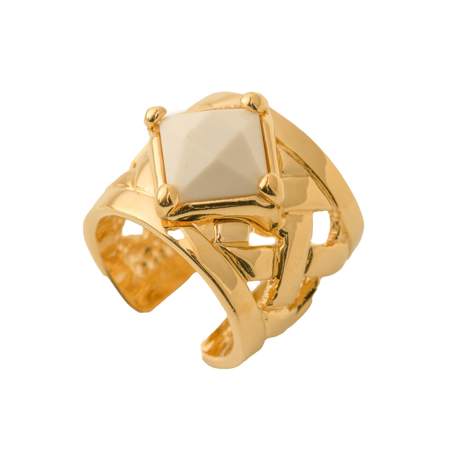 Anello Contemporary bianco