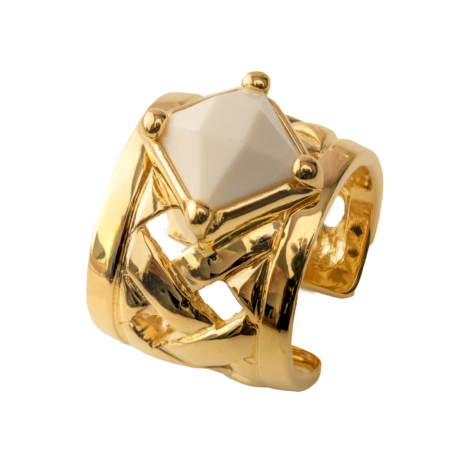 Anello Contemporary bianco